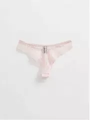 Трусы «бразилиана» из фактурного кружева и хлопка lace twist lbr 1989 sakura, , 90/XS, CONTE ELEGANT, - 4