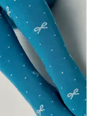 Хлопковые детские колготки tip-top с люрексом 545 бирюза, , 116-122 (18), CONTE-KIDS, - 3