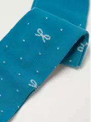 Хлопковые детские колготки tip-top с люрексом 545 бирюза, , 116-122 (18), CONTE-KIDS, - 5