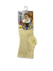 Носки детские conte-kids tip-top (вискоза, с резинкой "пикот") 066 кремовый, , 22, CONTE-KIDS, - 1