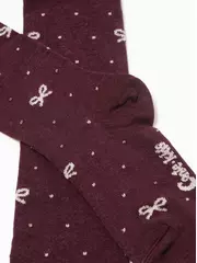 Хлопковые детские колготки tip-top с люрексом 545 бордо, , 116-122 (18), CONTE-KIDS, - 6