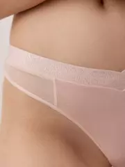 Трусы женские «бразилиана» с v-образной линией талии double conte lbr 2262 cameo, , 98/M, CONTE ELEGANT, - 3