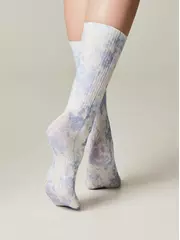 Удлиненные женские носки с хлопком 557 сиреневый, , 36-39 (23-25), CONTE ELEGANT, - 2