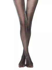Колготки женские с люрексом luxury fantasy nero, , 4, CONTE ELEGANT, - 3