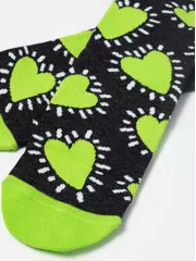 Носки женские хлопковые esli classic 532 черный-салатовый, , 36-37 (23), ESLI, - 4