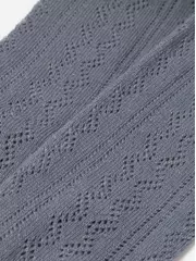 Ажурные детские колготки miss 617 темно-серый, , 150-152 (22), CONTE-KIDS, - 4