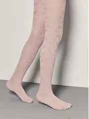 Колготки детские ажурные miss 609 пепельно-розовый, , 140-146 (22), CONTE-KIDS, - 1