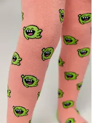 Колготки десткие (махровые внутри) sof-tiki с рисунками 644 коралловый, , 92-98 (14), CONTE-KIDS, - 3