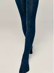 Колготки детские class 654 темно-синий, , 116-122 (18), CONTE-KIDS, - 1