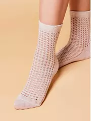 Носки детские miss (ажурные) 903 светло-серый, , 14, CONTE-KIDS, - 1