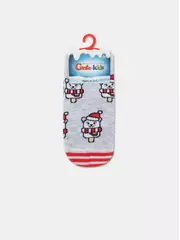 Носки детские новогодние new year 951 светло-серый, , 13-14, CONTE-KIDS, - 6