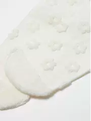 Махровые женские носки из хлопка с объемными рисунками conte comfort 548 молочный, , 36-37 (23), CONTE ELEGANT, - 3