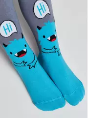 Колготки детские tip-top 637 темно-серый, , 92-98 (14), CONTE-KIDS, - 4