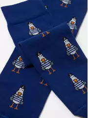 Хлопковые мужские носки diwari happy с рисунками 190 синий, , 40-41 (25), DIWARI, - 2