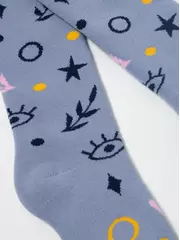 Теплые махровые детские колготки sof-tiki (махровые внутри) 642 светлый джинс, , 92-98 (14), CONTE-KIDS, - 2