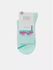 Носки женские хлопковые esli classic 531 бледно-бирюзовый, , 38-39 (25), ESLI, - 6