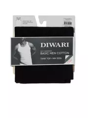 Майка мужская diwari basic men mm 2026 (бандероль) black, , 170,176-112/3XL, DIWARI, - 5