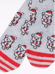 Новогодние женские носки conte new year 951 светло-серый, , 36-39 (23-25), CONTE ELEGANT, - 2