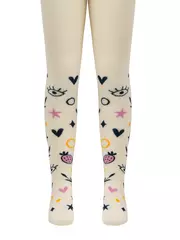 Теплые махровые детские колготки sof-tiki (махровые внутри) 642 капучино, , 104-110 (16), CONTE-KIDS, - 3