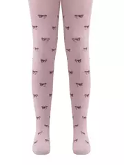 Теплые махровые детские колготки sof-tiki (махровые внутри) 652 пепельно-розовый, , 128-134 (20), CONTE-KIDS, - 1