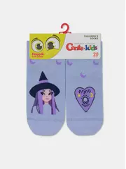 Хлопковые детские носки "веселые ножки" 943 бледно-фиолетовый, , 22, CONTE-KIDS, - 4