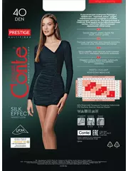Колготки женские conte prestige 40 den nero, , 3, CONTE ELEGANT, - 5
