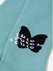 Теплые махровые детские колготки sof-tiki (махровые внутри) 651 серо-бирюзовый, , 128-134 (20), CONTE-KIDS, - 4