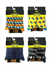 Набор 2-х предметный (трусы муж.+носки муж.) esli ms001; hs001 purple, , 86,90/M;42-45, ESLI, - 2