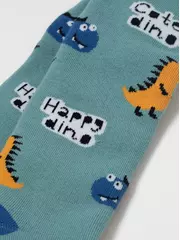 Теплые махровые детские колготки sof-tiki (махровые внутри) 656 серо-бирюзовый, , 104-110 (16), CONTE-KIDS, - 3