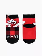 Новогодние детские носки для малышей new year 949 красный, , 9-10, CONTE-KIDS, - 4