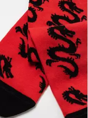 Хлопковые мужские носки diwari happy с рисунками 191 красный, , 40-41 (25), DIWARI, - 3