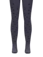 Теплые махровые детские колготки sof-tiki (махровые внутри) 653 серо-фиолетовый, , 150-152 (22), CONTE-KIDS, - 1