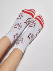 Носки детские новогодние new year 951 светло-серый, , 13-14, CONTE-KIDS, - 3