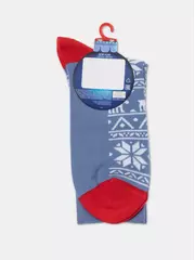 Новогодние мужские носки diwari new year 948 светлый джинс, , 42-45 (27-29), DIWARI, - 4