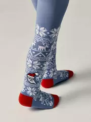 Колготки детские new year 666 светлый джинс, , 92-98 (14), CONTE-KIDS, - 3