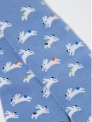 Теплые махровые детские колготки sof-tiki (махровые внутри) 643 голубой, , 80-86 (14), CONTE-KIDS, - 2