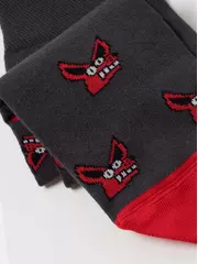 Хлопковые мужские носки diwari happy с рисунками 193 темно-серый, , 44-45 (29), DIWARI, - 3