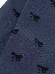 Теплые махровые детские колготки sof-tiki (махровые внутри) 652 темный джинс, , 128-134 (20), CONTE-KIDS, - 3