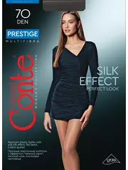 Плотные эластичные женские колготки conte prestige 70 den nero, , 3, CONTE ELEGANT, - 1