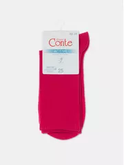 Удлиненные женские хлопковые носки active 000 фуксия, , 36-37 (23), CONTE ELEGANT, - 4