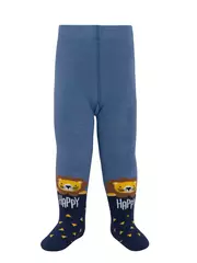 Теплые махровые детские колготки sof-tiki (махровые внутри) 655 светлый джинс, , 80-86 (14), CONTE-KIDS, - 1