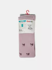Теплые махровые детские колготки sof-tiki (махровые внутри) 652 пепельно-розовый, , 128-134 (20), CONTE-KIDS, - 4
