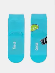 Хлопковые детские носки "веселые ножки" 947 бирюза, , 16, CONTE-KIDS, - 3