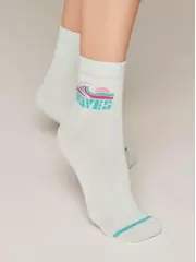 Носки женские хлопковые esli classic 531 бледно-бирюзовый, , 38-39 (25), ESLI, - 2