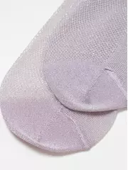 Ультракороткие носки из вискозы с ажурным переплетением active (ультракороткие, люрекс) 277 сиреневый, , 36-37 (23), CONTE ELEGANT, - 4