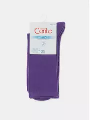 Удлиненные женские хлопковые носки active 000 фиолетовый, , 36-37 (23), CONTE ELEGANT, - 4
