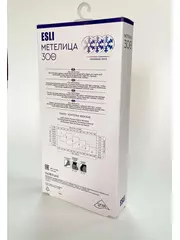 Теплые женские колготки из хлопка esli метелица ml300 nero, , 4, ESLI, - 2