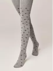 Теплые махровые детские колготки sof-tiki (махровые внутри) 653 серый, , 140-146 (22), CONTE-KIDS, - 2