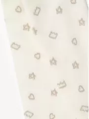 Теплые махровые детские колготки sof-tiki (махровые внутри) 653 молочный, , 140-146 (22), CONTE-KIDS, - 2