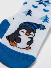 Новогодние детские носки new year 953 белый, , 13-14, CONTE-KIDS, - 4